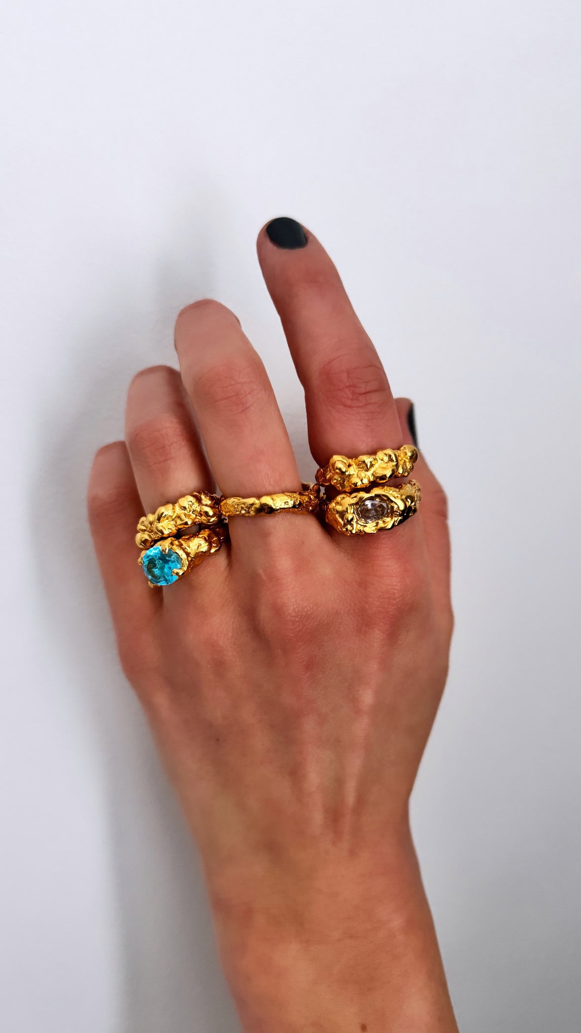 Raw zircon ring - a symbol of light and wisdom