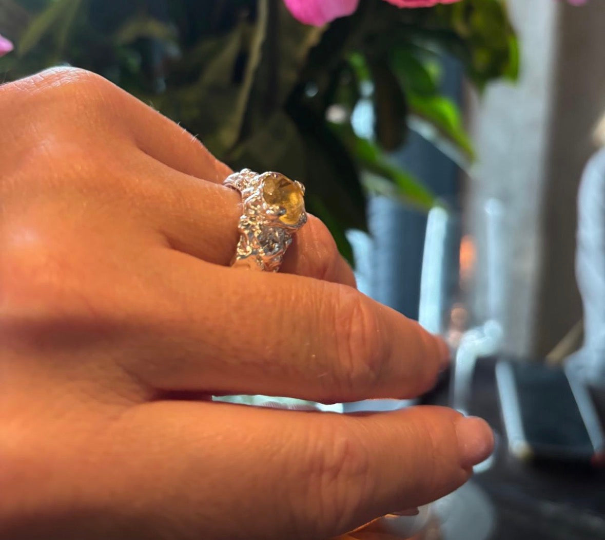 SAGA Citrine ring