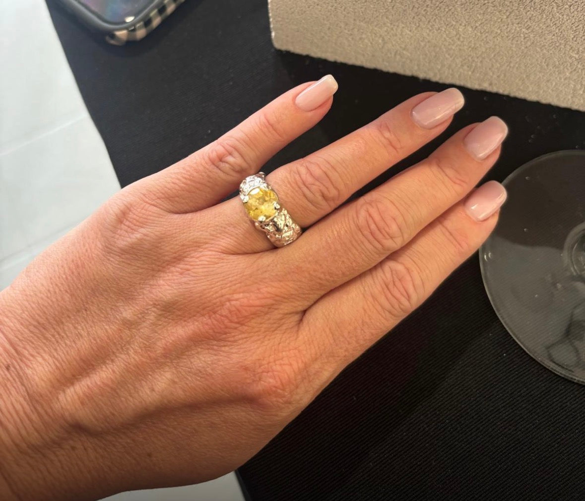 SAGA Citrine ring