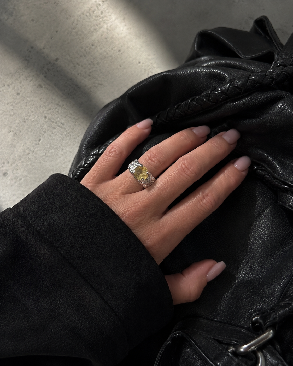 SAGA Citrine ring