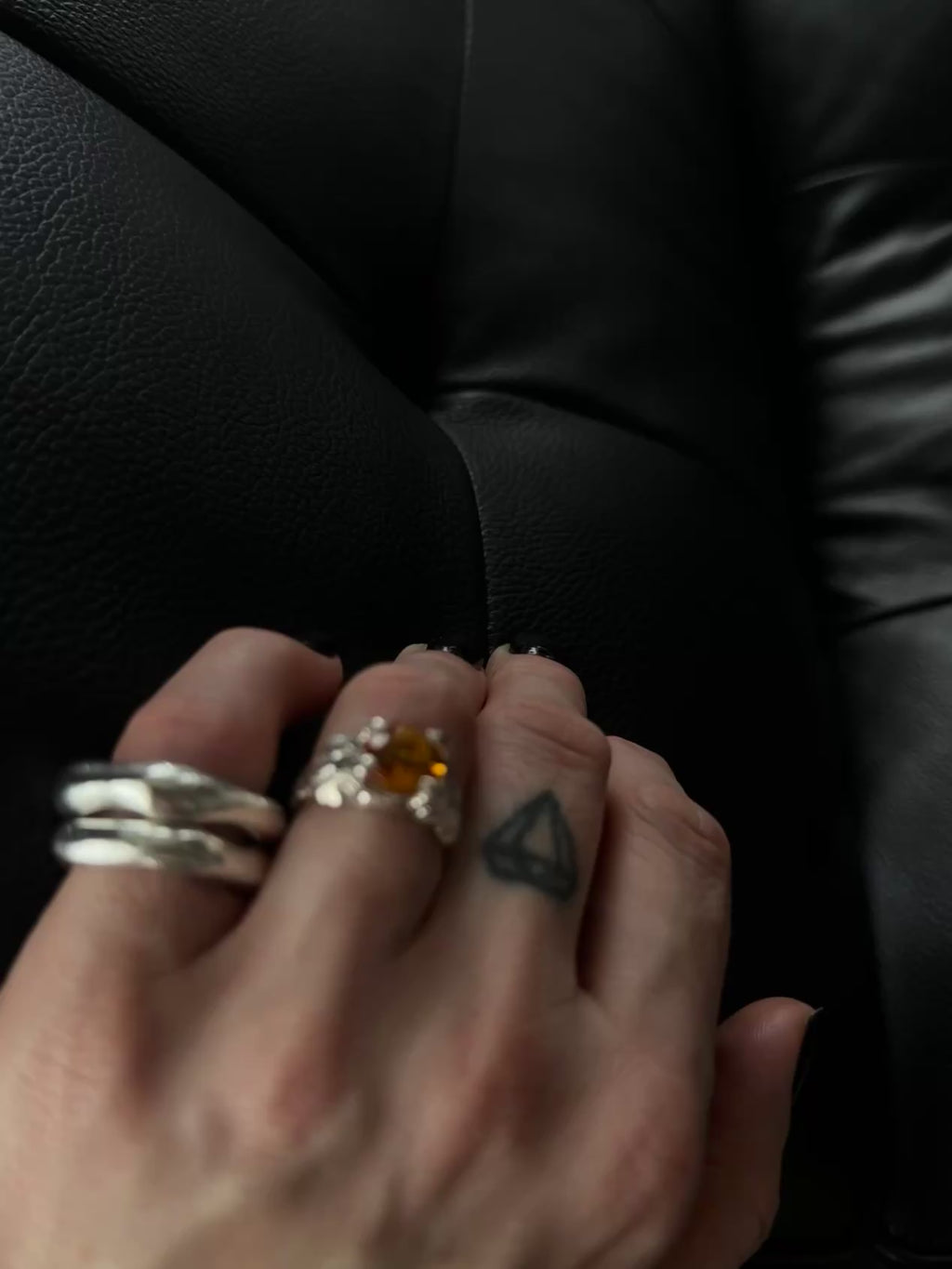 Raw citrine ring - stability in life