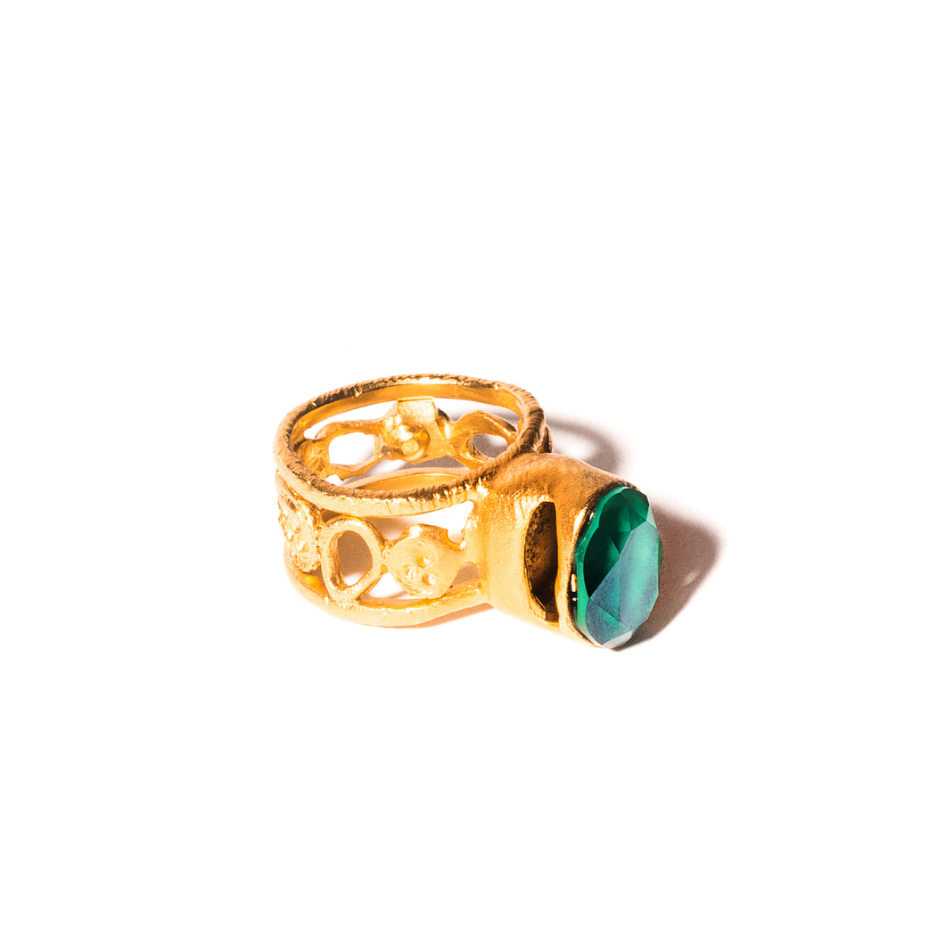 Gold plated ring UNIQUENESS